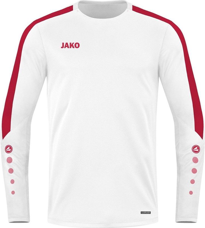 JAKO Power Sweater Kind Wit-Rood