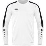 Jako - Power Sweater - Wit - 100% Gerecycled Polyester