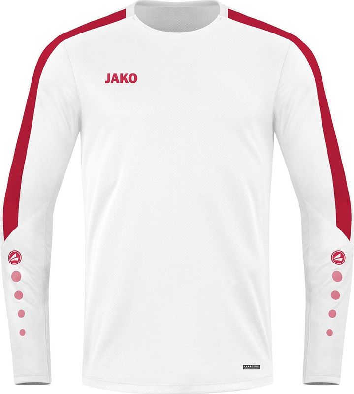 JAKO Power Sweater Kind Wit-Rood
