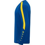 Jako - Power Sweater - Royal / Geel - 100% Gerecycled Polyester