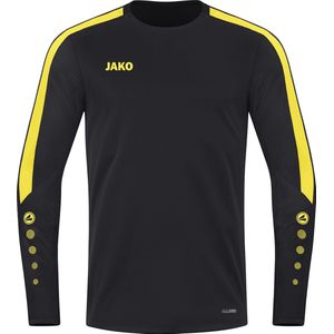 JAKO Power Sweater - Zwart - Polyester - Ruime Bewegingsvrijheid