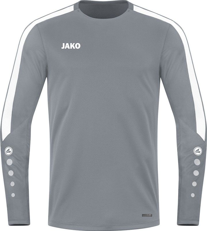 JAKO - Power - Sweater - Steengrijs - 100% Gerecycled Polyester