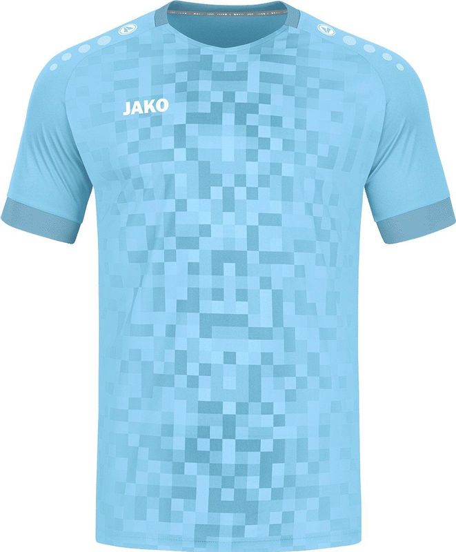 Jako Pixel Shirt Korte Mouw Heren - Zachtblauw