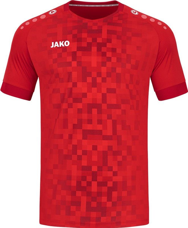 Jako Pixel Shirt Korte Mouw Kinderen - Sportrood