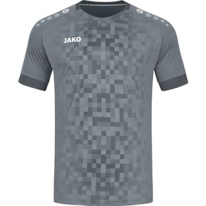 Jako Pixel Shirt Korte Mouw Kinderen - Steengrijs