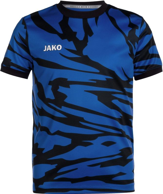 Jako - Animal Shirt - Korte Mouw - Sportroyal / Zwart - Polyester 100%