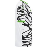 JAKO Shirt Animal Korte Mouwen Wit-Zwart-Fluogroen