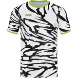 JAKO Shirt Animal Korte Mouwen Wit-Zwart-Fluogroen