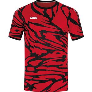 JAKO Shirt Animal Korte Mouwen Rood-Zwart