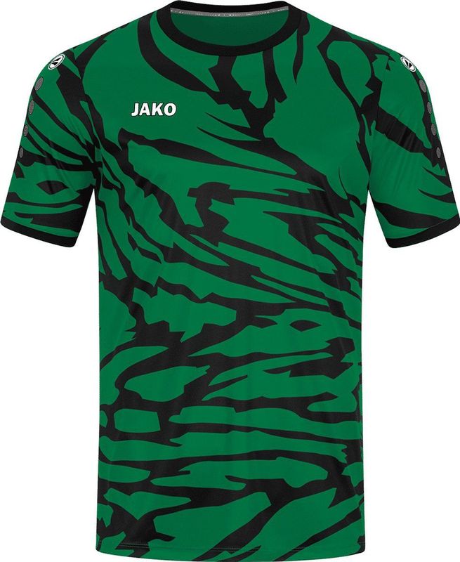 JAKO - Animal - Sportshirt - Groen/Zwart - 100% Gerecycled Polyester