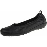 Natural Feet - Ballerina Johanna - Ballerina - Zwart - Hertenleer