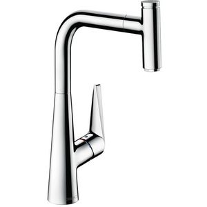 hansgrohe Talis Select S Eengreeps-keukenkraan (comfort-hoogte 300 mm, met uittrekuitloop en slangbox) chroom