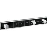 Hansgrohe - RainSelect - Unterputzarmatur für 4 Verbraucher, schwarz / verchromt 15357600