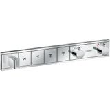 Hansgrohe RainSelect afbouwdeel voor inbouw douchekraan thermostatisch voor 4 functies 59.8x9cm chroom 15357000