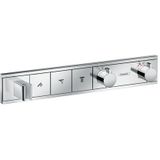 Hansgrohe Rainselect thermostatische inbouw douchekraan met handdouchehouder 3 functies glanzend chroom