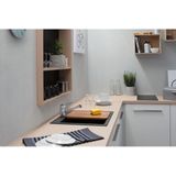 hansgrohe Keukenkraan (kraan keuken 360° draaibaar, hoge comfort uitloop 100mm, standaard aansluitingen) chroom