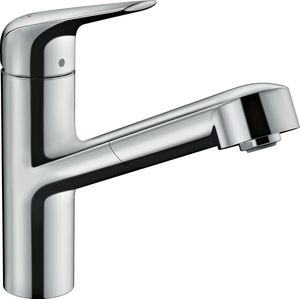 Hansgrohe M42 M427-H150 1-gats keukenkraan m. uittrekbare handdouche m. 120�° draaibare uitloop chroom 71814000