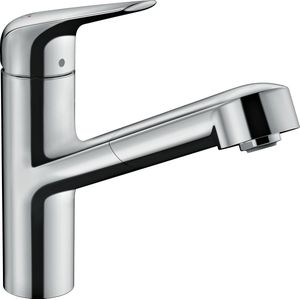 Hansgrohe HG Spültischmischer 150 Focus M42 Ausziehauslauf 1jet chrom, 71814000