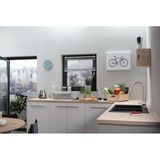Hansgrohe M42 M4216-H220 1-gats keukenkraan m. uittrekbare handdouche m. 360° draaibare uitloop chroom 71820000