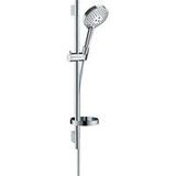 hansgrohe Raindance Select S doucheset 120 3jet PowderRain met Unica'S Puro glijstang 65 cm chroom