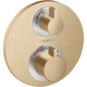 Hansgrohe Ecostat S inbouw thermostaat brushed bronze