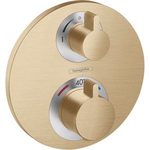Hansgrohe Ecostat s thermostaat afdekset voor 2 funct brushed bronze 15758140