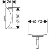 Hansgrohe - Flexaplus - Afbouwdeel Afvoer- en Overloopset - Polished Gold