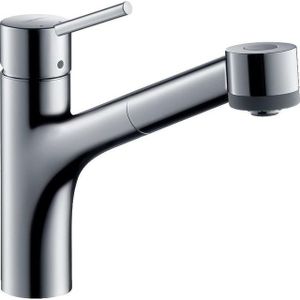 hansgrohe Talis M52 Keukenkraan, ééngreeps keukenmengkraan met 1 hendel, comfort-hoogte 165 mm met uittrekbare uitoop, chroom, 32841000