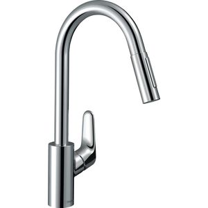 Hansgrohe - Focus Keukenkraan - Chroom - Uittrekbare Handdouche - EcoSmart
