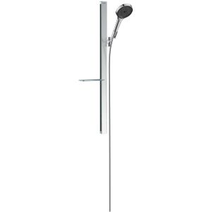 Hansgrohe Rainfinity glijstangset m. 130 3jet handdouche m. zeepschaal 90cm met doucheslang 160cm EcoSmart chroom 27672000