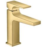 hansgrohe Metropol ééngreeps wastafelmengkraan 110 met Push-Open afvoer Polished Gold Optic, 32507990