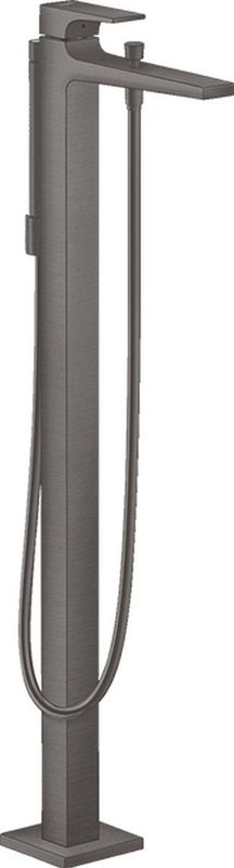 Metropol - Wannenarmatur, Bodenmontage, schwarz chrom gebürstet 32532340 - Hansgrohe