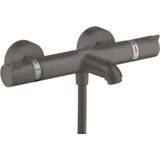 Opbouw badthermostaat ecostat comfort hansgrohe geborsteld zwart chroom