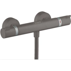 hansgrohe Ecostat Brausethermostat Comfort Aufputz Brushed Black Chrome, 13116340