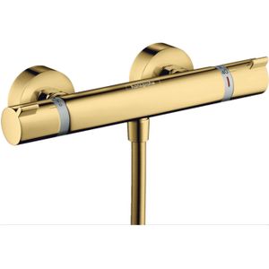 Hansgrohe Ecostat Comfort douchekraan thermostatisch met koppelingen polished gold 13116990