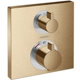 Hansgrohe Ecostat Square inbouw thermostaat brushed bronze