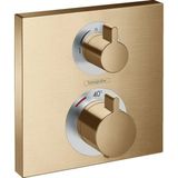 hansgrohe Ecostat Square thermostaat afbouwdeel voor 2 functies Brushed Bronze, 15714140