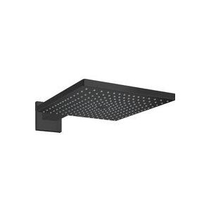 Hansgrohe Raindance E 300 vierkante regendouchekop met muursteun 30 x 30 cm mat zwart