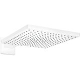 Hansgrohe Raindance E 300 vierkante regendouchekop met muursteun 30 x 30 cm mat wit