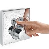 Shower Select - Thermostatarmatur - Unterputz für 2 Verbraucher, schwarz chrom gebürstet 15763340 - Hansgrohe