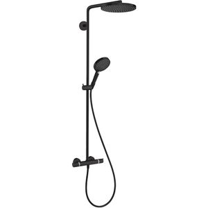 Hansgrohe - Raindance Select s - Duschsäule Showerpipe mit Thermostatbatterie, 1jet, schwarzmatt 27633670