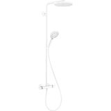 Hansgrohe Raindance Select Regendoucheset - thermostaat - hoofddouche 24cm - mat wit 27633700