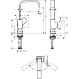 Hansgrohe - Metropol Einhebel-Waschtischmischer 230, Hebelgriff,