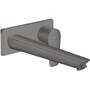 Hansgrohe Talis E afbouwdeel v. inbouw wastafelkraan met uitloop 22.5cm brushed black chroom 71734340