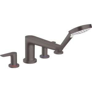 Hansgrohe Talis E afbouwdeel v. 4-gats badrandkraan v. inbouwdeel 13244180 brushed black chroom 71748340