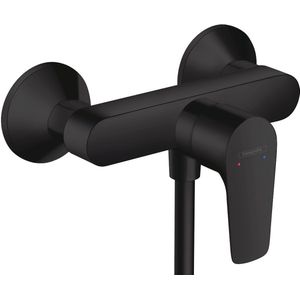 Hansgrohe - Talis E - Eéngreeps Douchemengkraan - Mat Zwart - Voor Opbouwinstallatie