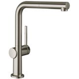 Hansgrohe Talis 1-gr keukenmkr 270 uittrekb uitloop sBox rvs-look 72809800