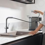 Hansgrohe M54 - Spültischarmatur Talis, mit ausziehbarem Auslauf, sBOX, verchromt 72809000