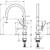 Hansgrohe Crometta doucheset Vario EcoSmart 9 lmin met douchestang 65 cm witchroom 72804000