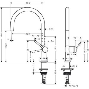 Hansgrohe Crometta doucheset Vario EcoSmart 9 lmin met douchestang 65 cm witchroom 72804000